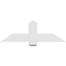 Ekena Millwork Eugene Architectural Grade PVC Gable Bracket, 48"W x 16"H x 2"D x 6"F, 8/12 Pitch GBP048X16X0206EUG00 - alternate 3